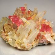 gemmy RHODOCHROSITE, QUARTZ