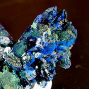 Azurite with Malachite