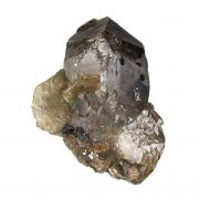 Quartz / (var - “Smoky”) / (“floater”) / with Goethite