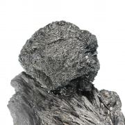 Ferrokesterite / (exceptionally superb twin) on Andorite