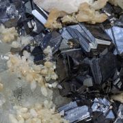 Calcite with Sphalerite, Fluorite and Quartz