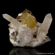 Gem Sphalerite and Quartz with Calcite