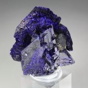 bi-terminated AZURITE twinned