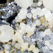 Calcite, pyrite, galena