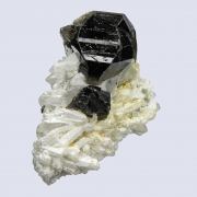 Cassiterite (gemmy) on Quartz