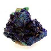 Chessylite ( Azurite ) + Cuprite.