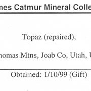 Doubly terminated Topaz (repaired)