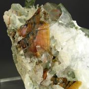 Brookite with Quartz and Albite