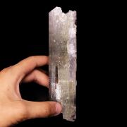 Kunzite (doubly-terminated) with Quartz (549 grams)
