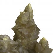 Chalcedony on Smoky Quartz “casts” after Laumontite