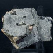 Galena with Cerussite, Plumbogummite, Quartz, Wulfenite and Baryte