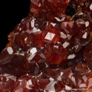 Spessartine on Smoky Quartz