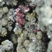 Proustite with Skutterudite