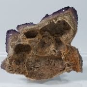 Fluorite with Calcite and Gypsum