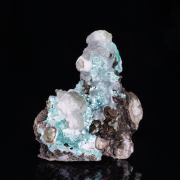 ROSASITE on HEMIMORPHITE - 79 Mine, USA