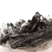 Quartz with slate inclusions.