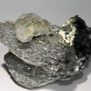 Löllingite with Fluorite, Magnetite and Calcite