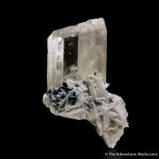 Spodumene (fluorescent) with Albite and Tourmaline