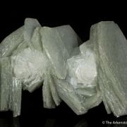 Calcite included by Hedenbergite