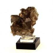 Smoky quartz + Pink Fluorite.