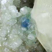 Calcite with Malachite and Azurite