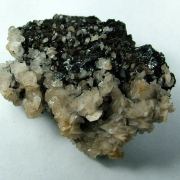 Manganite with Calcite