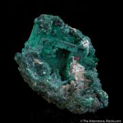Malachite after Azurite, Cerussite