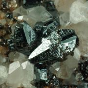 Hematite, Calcite, Andradite Garnet
