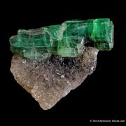 Emerald on Quartz