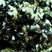 Ilvaite with Calcite and Quartz