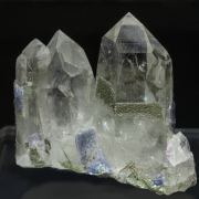 Fluorite on Topaz with Quartz and Arsenopyrite