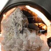 Cassiterite (gemmy) on Quartz