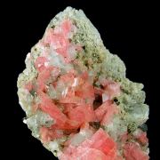 Rhodochrosite with Fluorite, Quartz, Pyrite and Galena