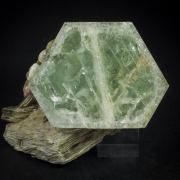 Beryl (variety aquamarine) with Muscovite