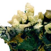 Cerussite, malachite