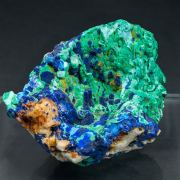 Azurite with Malachite
