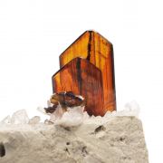 Brookite with Quartz