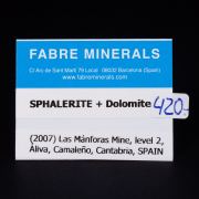 Sphalerite with Dolomite