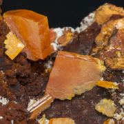 Wulfenite with Willemite and limonite
