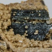 Zanazziite with Elbaite and Microcline