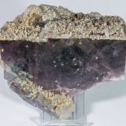 Fluorite with Siderite and Calcite