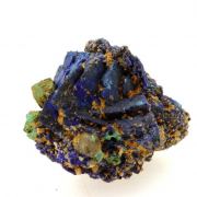 Chessylite ( Azurite ) + Cuprite.