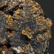 Willemite after Descloizite with Mimetite and Calcite