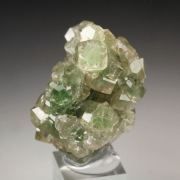 gem GARNET var. GROSSULAR with GREEN CHROMIAN PHANTOMS