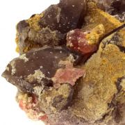 Pink Fluorite + Smoked Quartz.