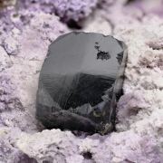 Bixbyite with Topaz, Fluorite and Pseudobrookite