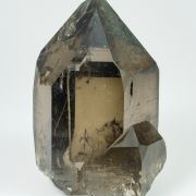 Quartz (doubly terminated variety smoky quartz) with Quartz