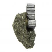 Bournonite (excellent “cogwheel”) on Pyrite