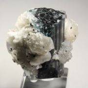 gemmy TOURMALINE var. ELBAITE, bi-terminated TOPAZ