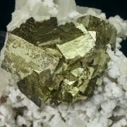 Pyrite with Calcite